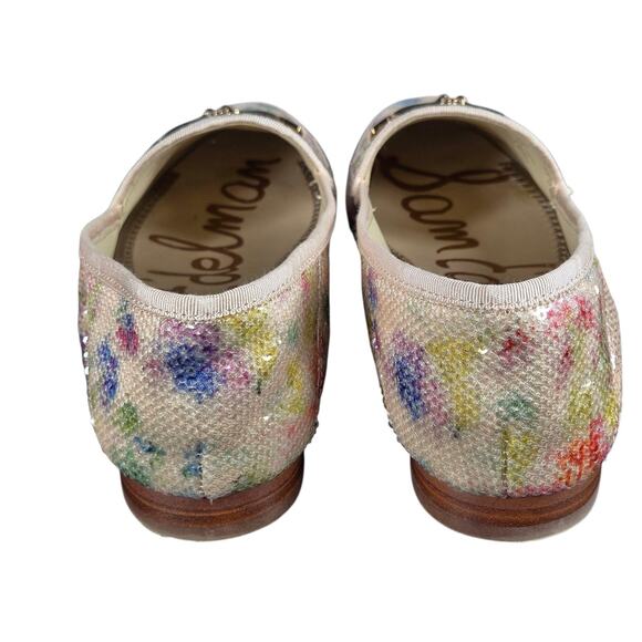 Sam Edelman Shoes Womens Size 8.5 Loraine Floral Sequin Horsebit Loafer Slip On - Picture 9 of 12